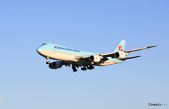 「群青」Korean 747-8 HL7610 着地前 