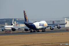 「青い日」 ATLAS 747-47UF N416MC Takeoff  