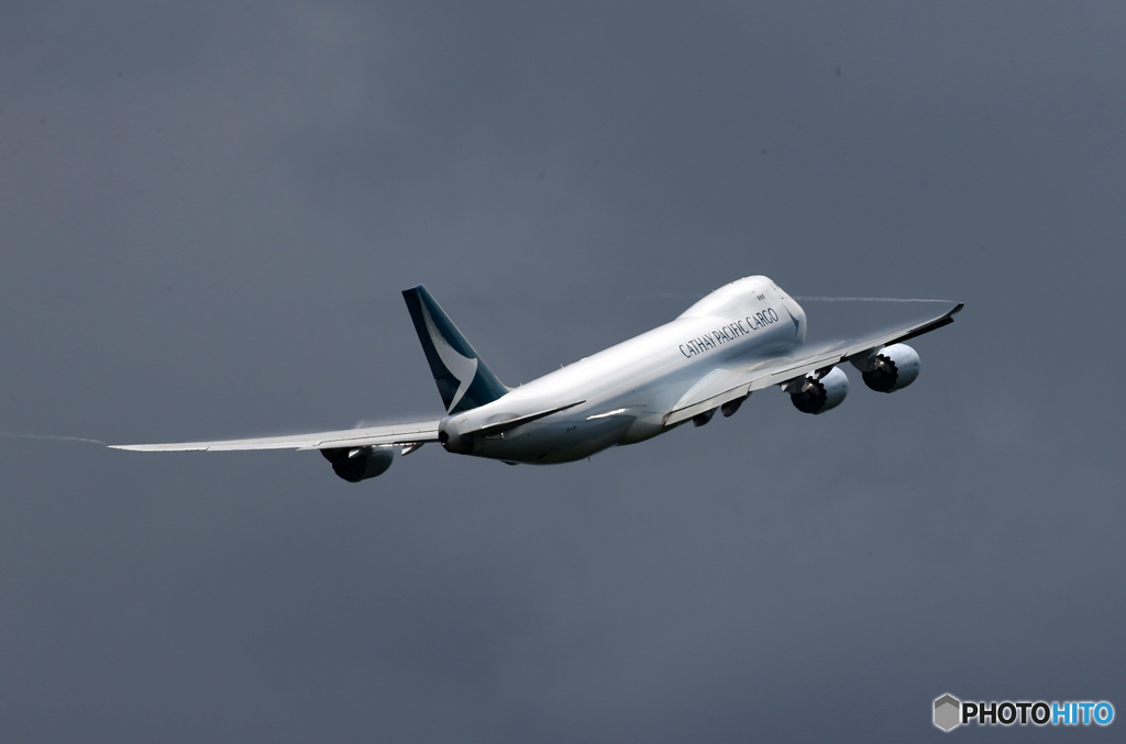 「良い天気」？CATHAY 747-867 B-LJA Takeoff  