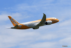 「群青色」 scoot 787-8 9V-OFE 飛び立ちです
