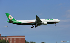「青が好き」EVA A330-302 B-16338着陸
