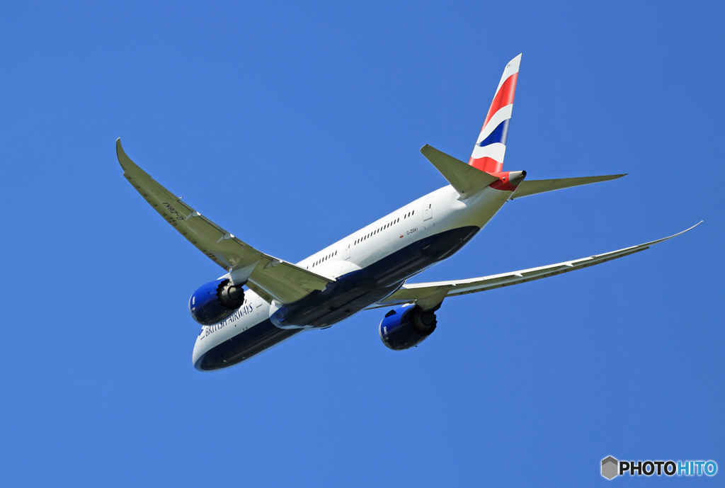 「青い空」が一番 British 787-9 G-ZBKI 出発
