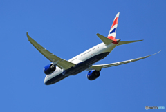 「青い空」が一番 British 787-9 G-ZBKI 出発