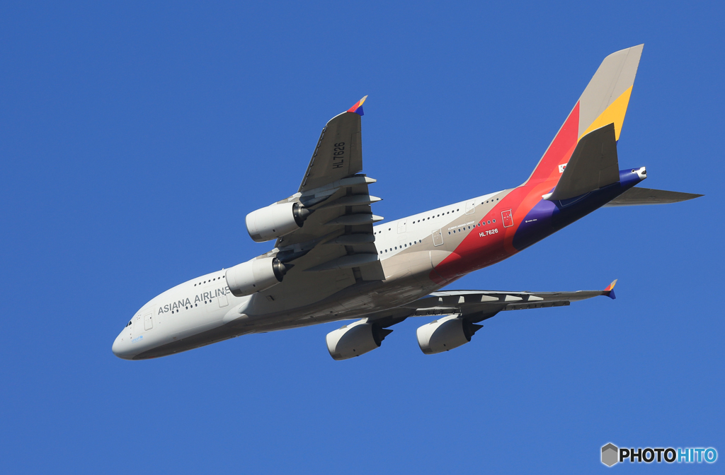 「すかい」 ASIANA A380-841 HL7626  出発