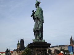 プラハ（１６７）カレル橋からの風景　