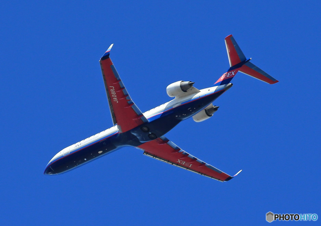 「良い天気」IBEX CRJ-702 JA08RJ出発です