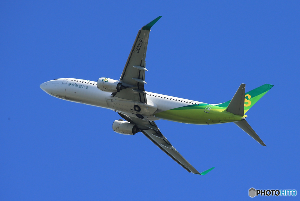 「すかい」春秋737-800 JA02GR Takeoff