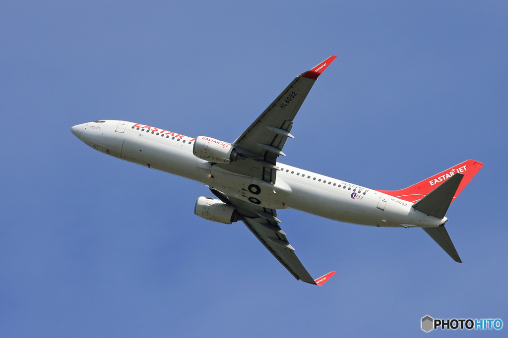 「良い空～」EASTARJET 737 HL8052 出発です