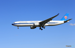 「青が大好き」中国南方航空A330-300 B-5959 到着