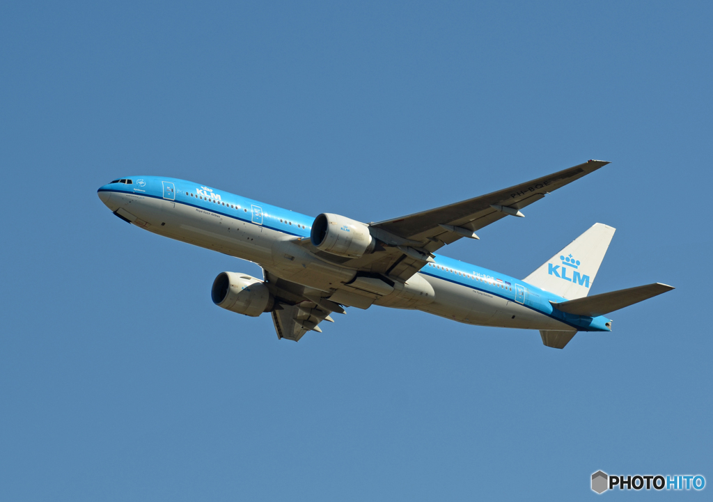 「すかい」 KLM 777-206 PH-BQE 出発です