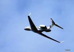 「青色が好き」プライベート機 エアロ G650 出発です