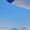 「青色が好き」Airbus  A350から富士山を観る