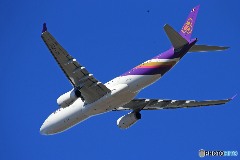 「すかい」THAI A330-343 HS-TEO出発です