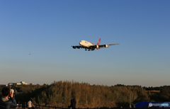 「良い空～」Thai A380-841 HS-TUB  Landing