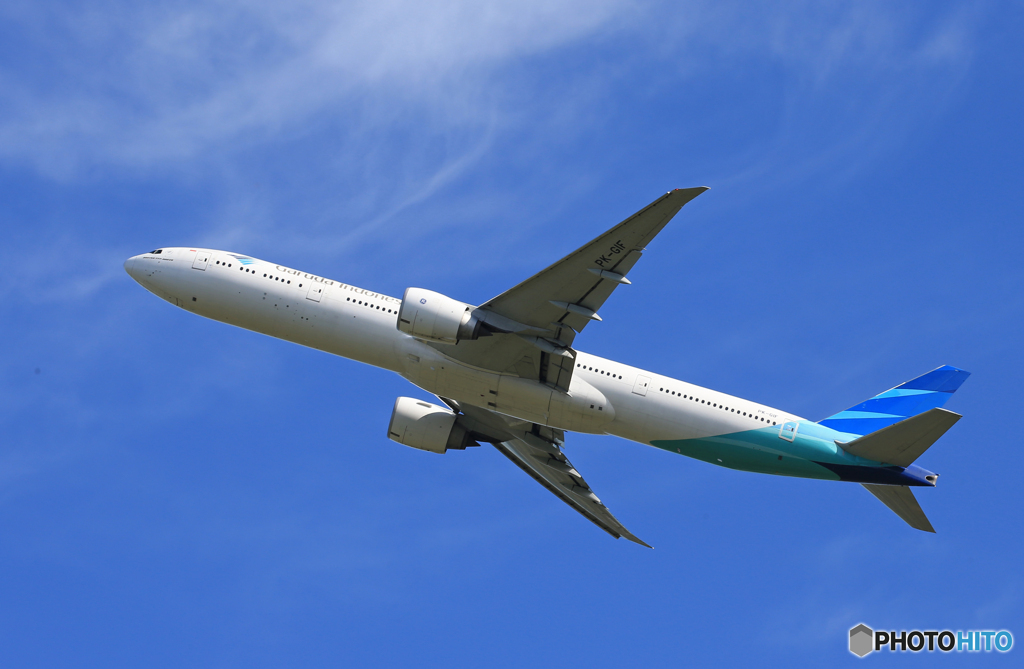 ☆「ブルー」Garuda 777 PK-GIF  Takeoff 