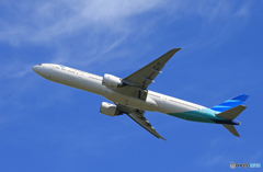 ☆「ブルー」Garuda 777 PK-GIF  Takeoff 