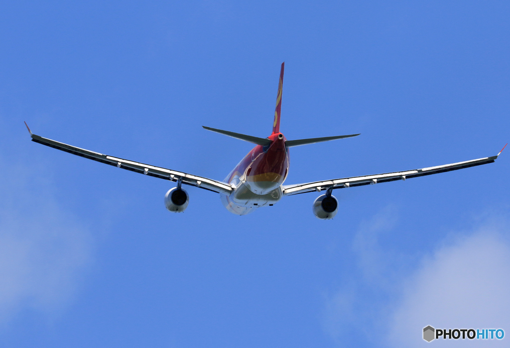「はれ」 Hong Kong A330-343 B-LNU 飛び立ち