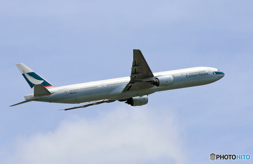 「青い空」が一番 Cathay 777-367 B-MNH 離陸
