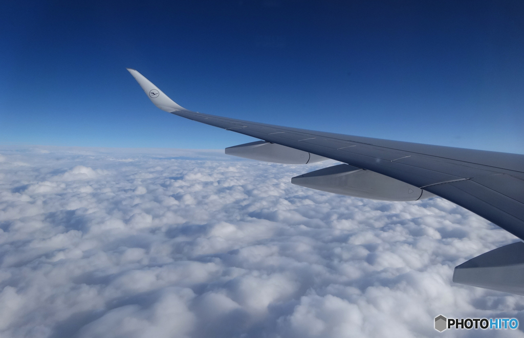 「良い空～」コロナ前の　ロシア上空