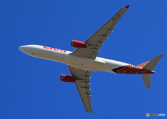 「青色」 Lion Air A330-343 HS-LAI着陸です