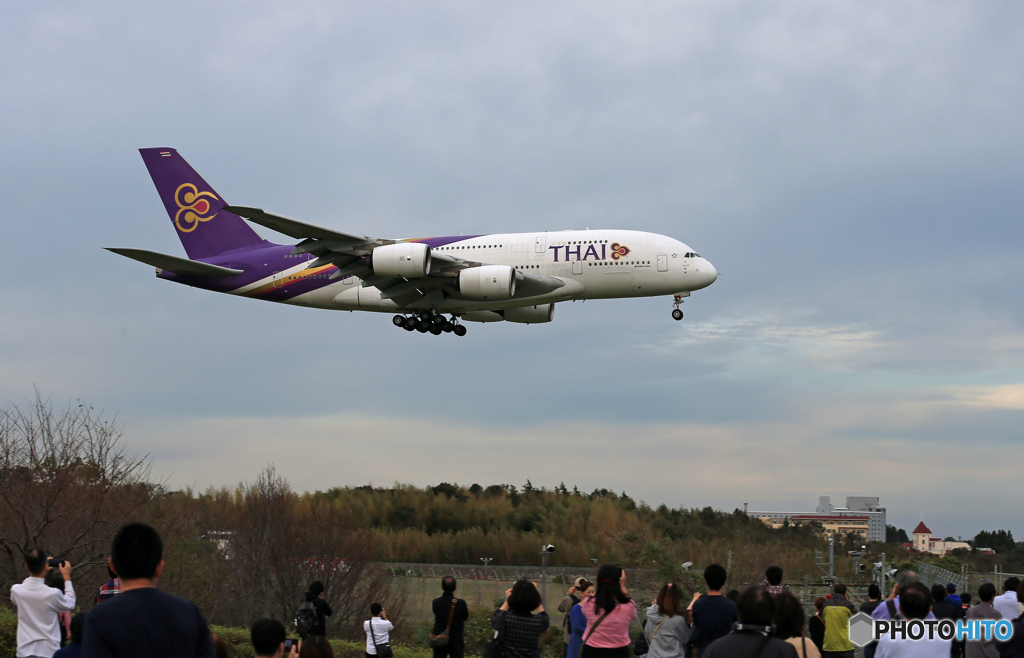 「蒼空」A380を皆んなで撮るのだ？