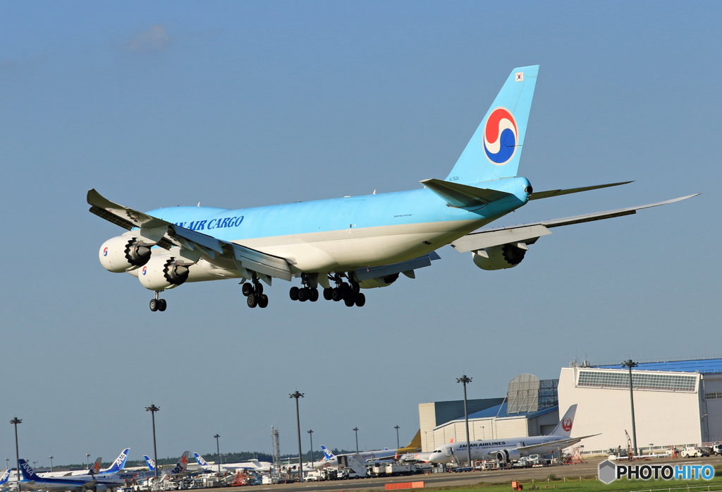 「ぶるー」 Korean 747-8F HL7624 Landing