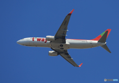 「ぶるー」 t'way 737-8Q8 HL8030 離陸