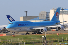 「青い日」 Korean 747-8 HL7636 飛び立ちです