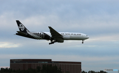 「青の空」Air NZ' 777-219 ZK-OKB 到着です