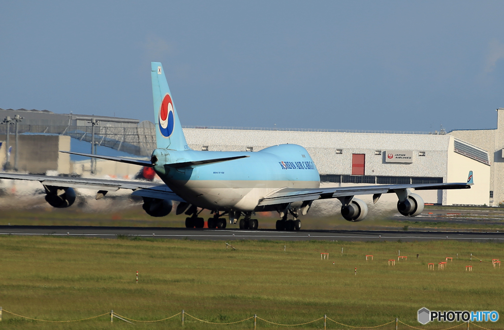 「すかい」KOREAN 747-400 HL7605  Takeoff 