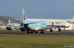 「すかい」KOREAN 747-400 HL7605  Takeoff 