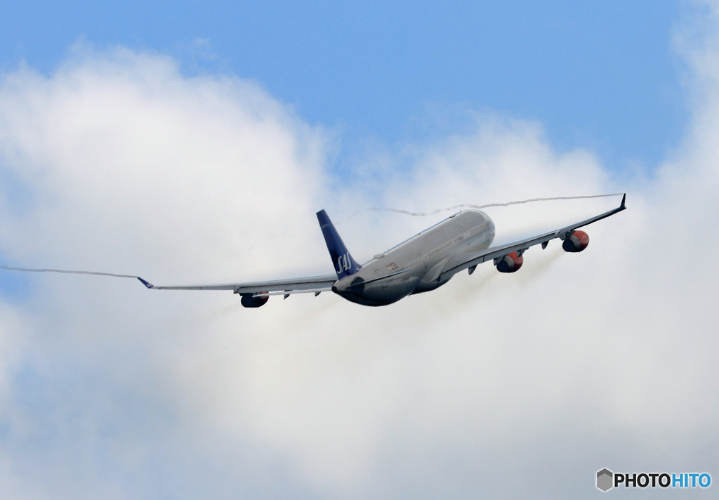 「群青色」 SAS A340-313 ベイパーですか？