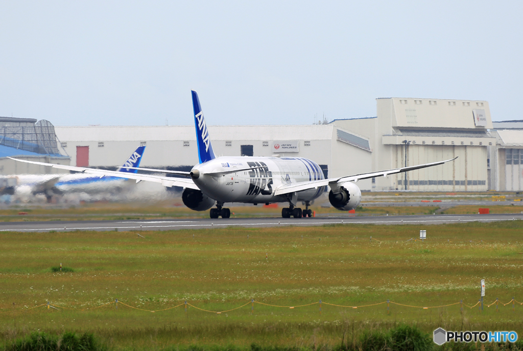 ☮ANA STAR WARS JA873A ✈出発です。　