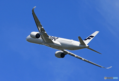 「空色」Finnair A350-941 OH-LWD 飛び立ち