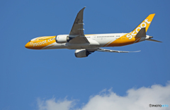 「青色」 Scoot 787-9 9V-OJC 離陸 です