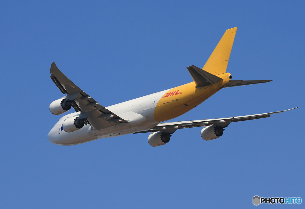 「空色」 Polar 747-8 N853GT 出発です