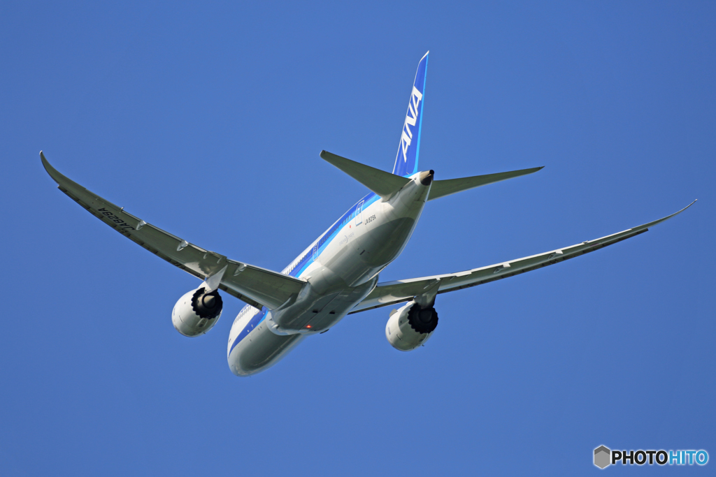 「良い空～」 ANA 787-8 JA829A 離陸