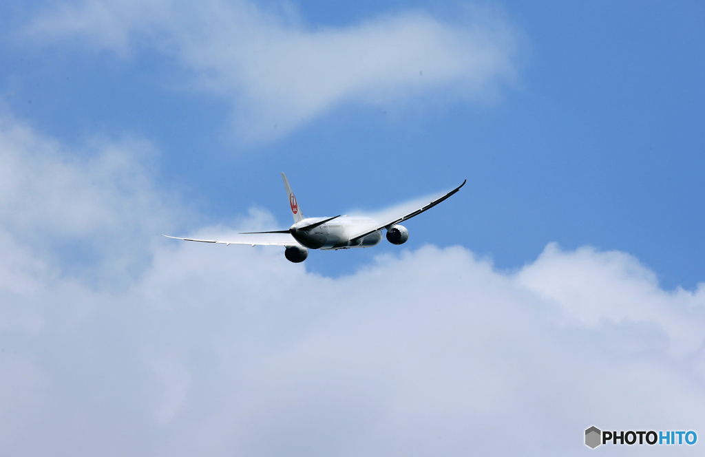 「青い日」 Japan Airlines 787 飛び立ちです