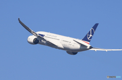 「あおいそら」LOT ポーランド787-8 SP-LRF  Takeoff 