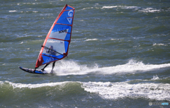 「ぶるー」　波を乗り切る ・ウインドサーフィン