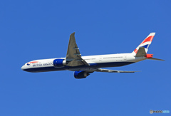 ☀「あおぞら」 British 777-336 G-STBK出発です