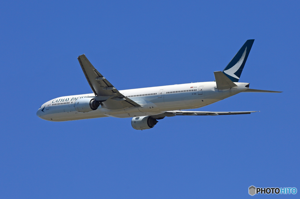 「良い天気」 Cathay 777-367 B-HNI Takeoff