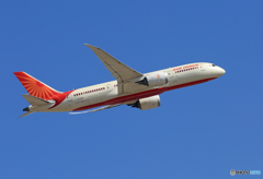 「青い空」が一番 Air India 787-8 VT-ANM 出発