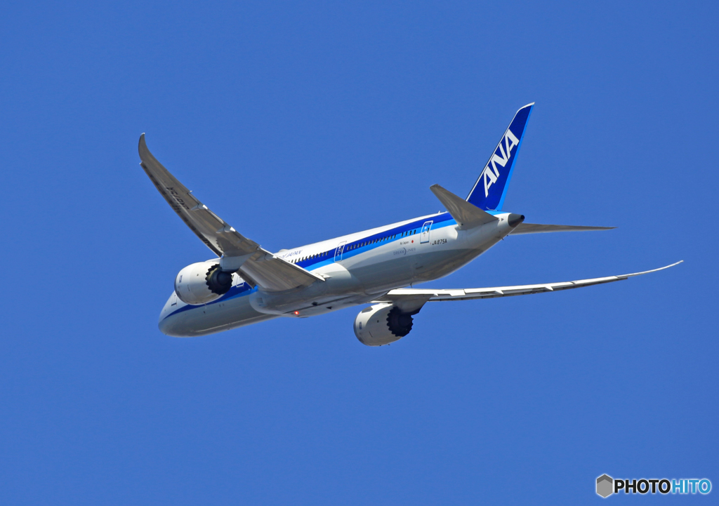 「良い空～」 ANA 787-9 JA875A 出発です