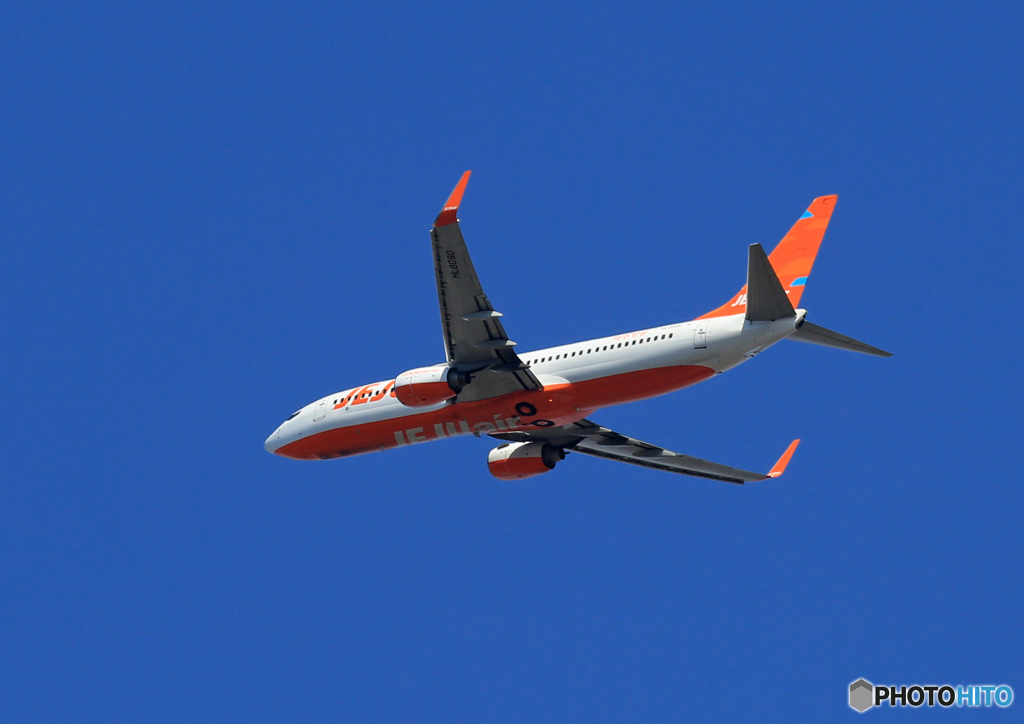 「青い空」が一番 JEJU 737 HL8090  Takeoff