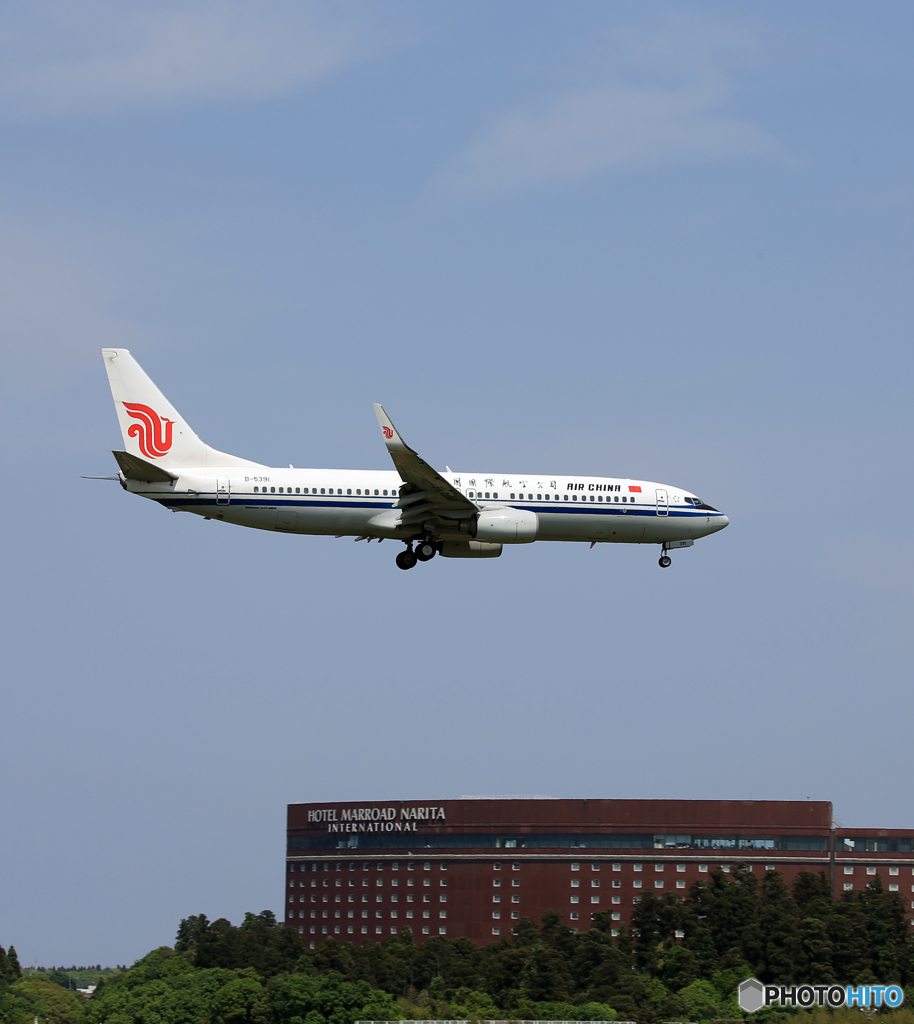 「青い日」China 737-89L  B-5391  Landing