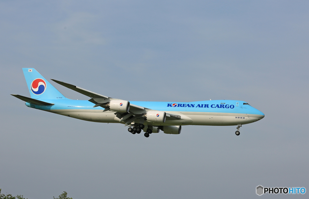 「良い天気」 KOREAN 747 到着しました
