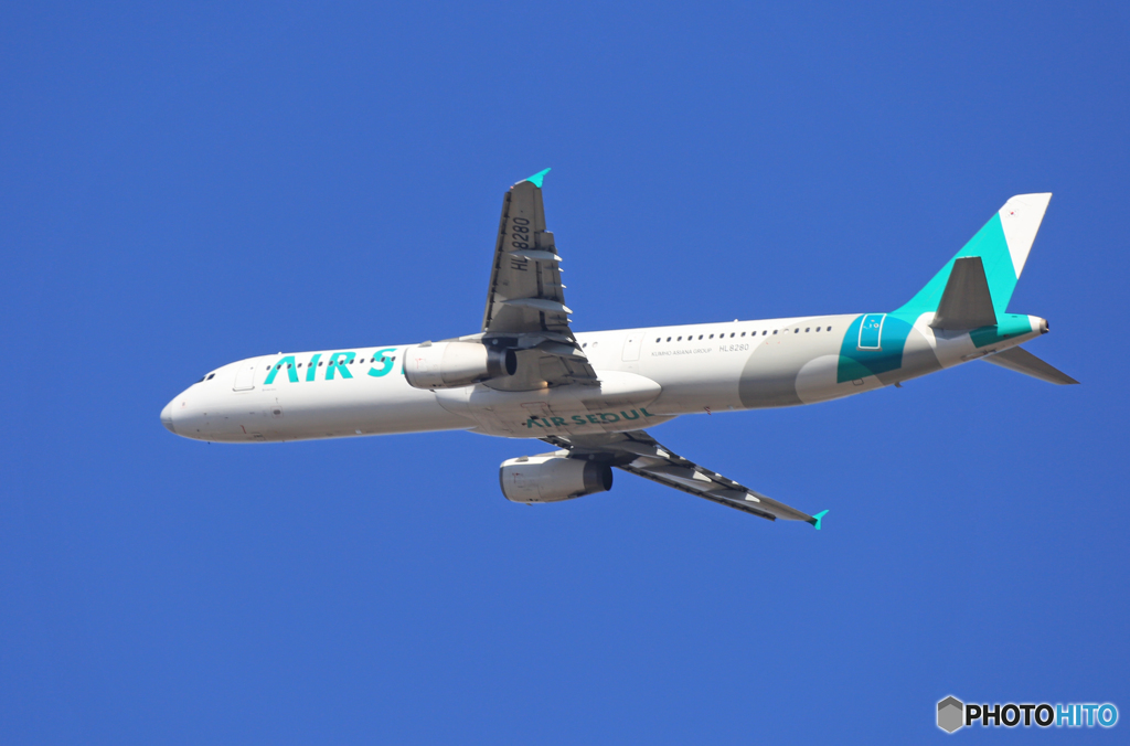 ☀「青い空」が一番 AIR SEOUL A321-231 HL8280