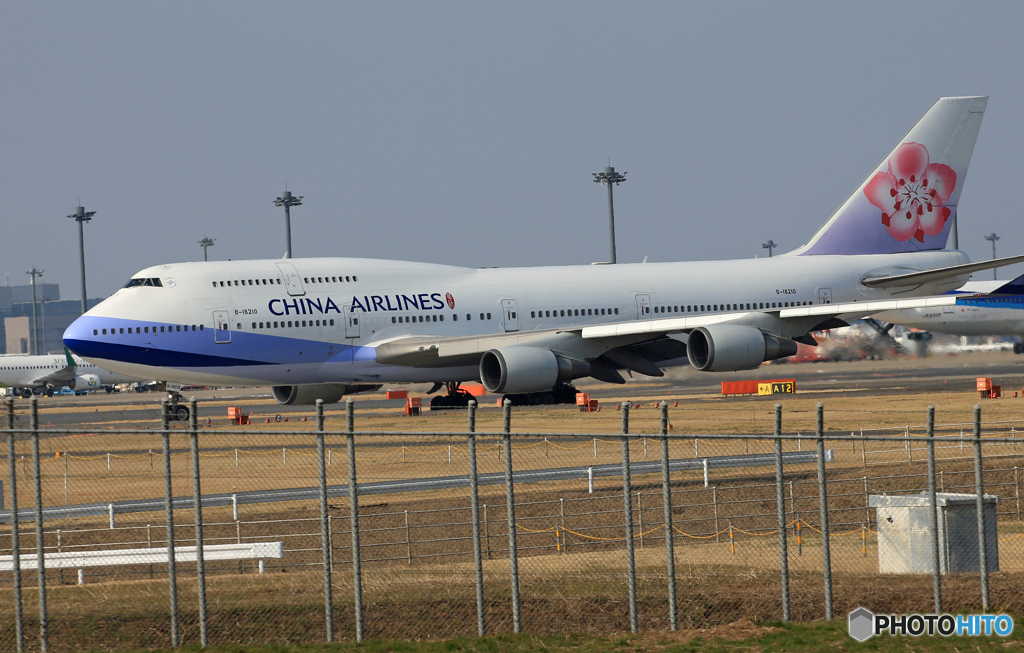 「良い天気」　China 747-400 B-18210 Takeoff 