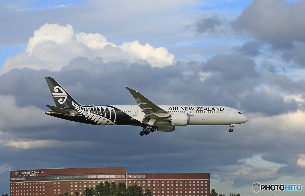 「あおぞら」 AIR NZ' 787-9 ZK-NZC 通過